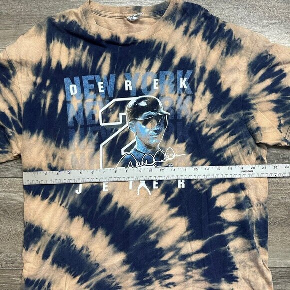 New York Yankees Derek Jerter Retro T-shirt XL MLB Baseball Tie Dye 2012 - Picture 5 of 6